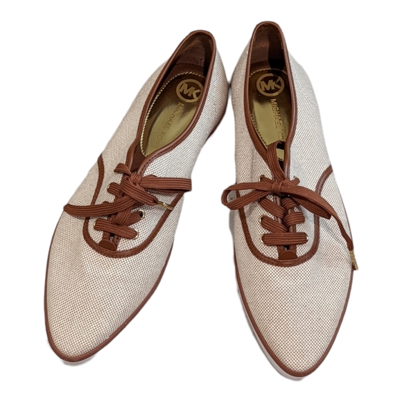 Michael Kors Brennan Lace Up Canvas Sneakers 9M - Picture 2 of 7